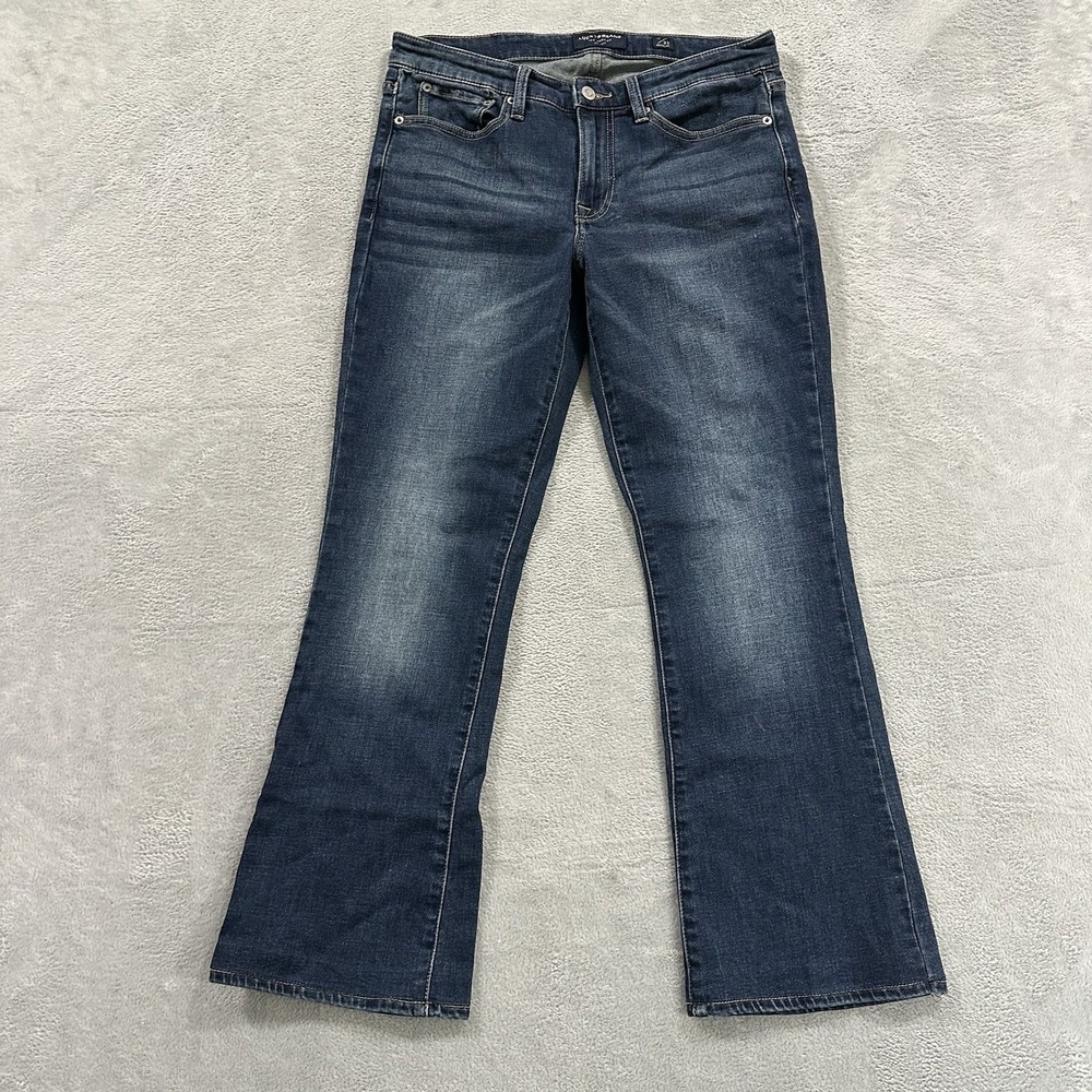 Lucky Brand Jeans Women 10 / 30 Bootcut Dark Blue Denim Y2K Casual 5-Pockets